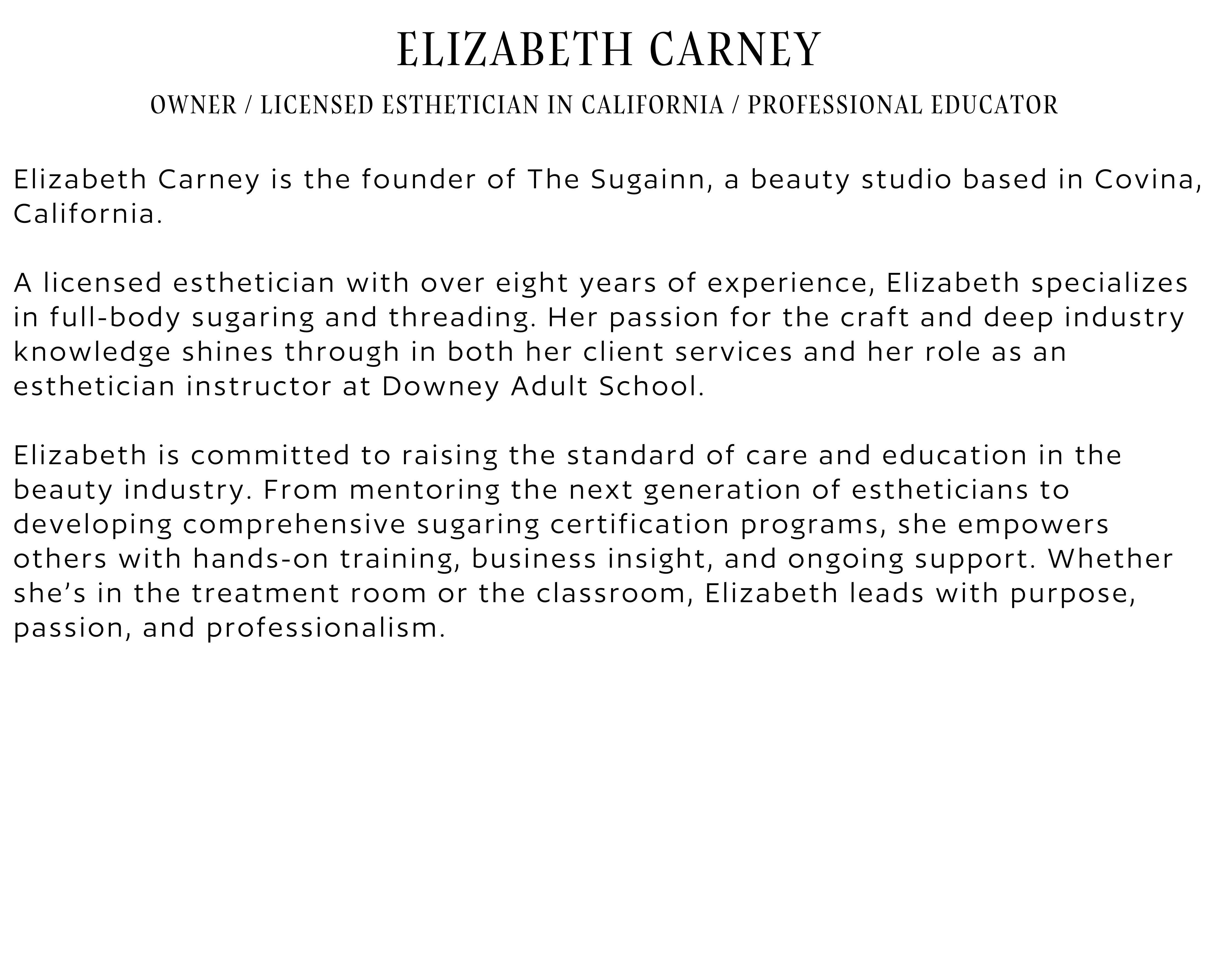 Covina, California - Sugaring Certificate Courses