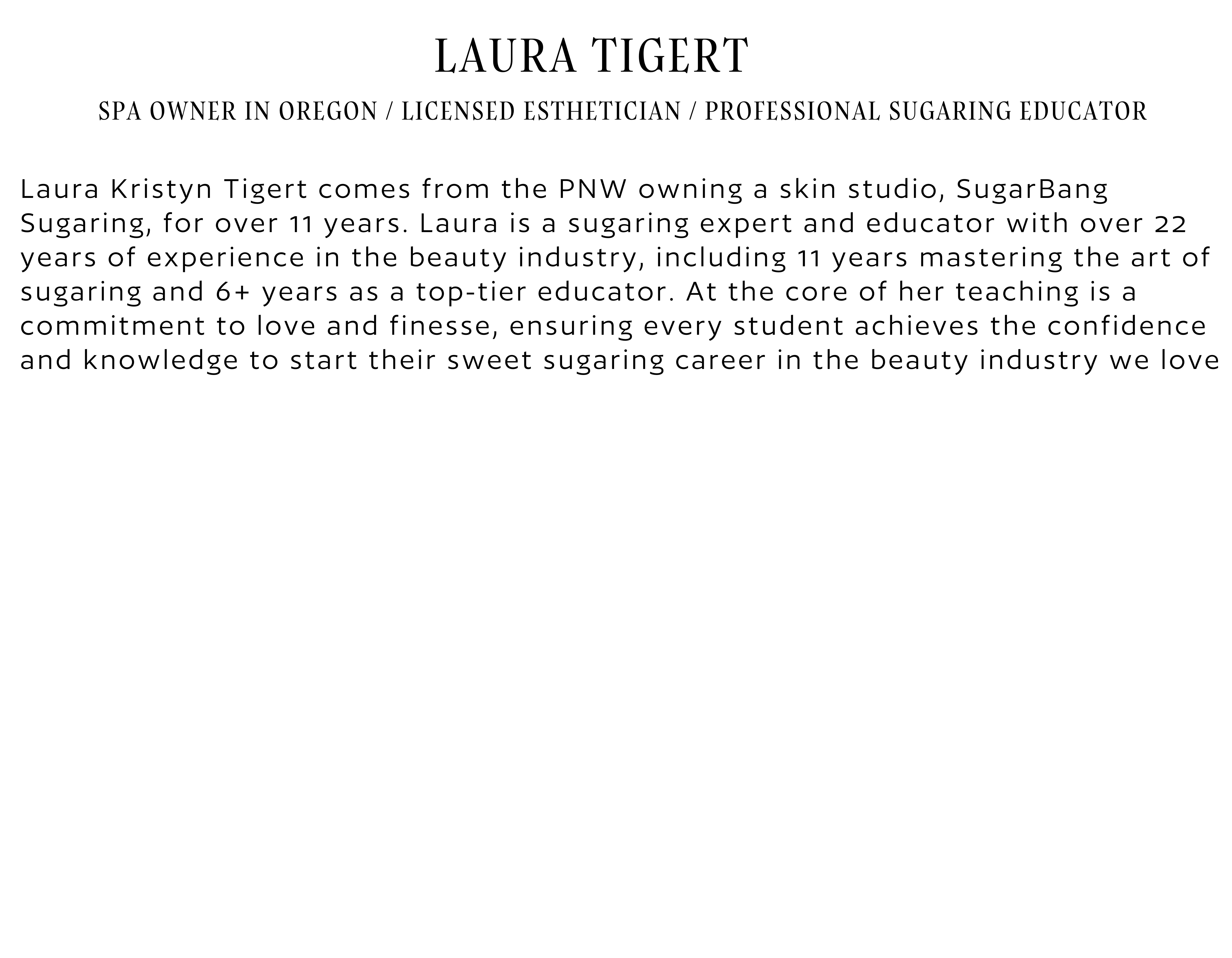 Portland, Oregon - Sugaring Certificate Courses