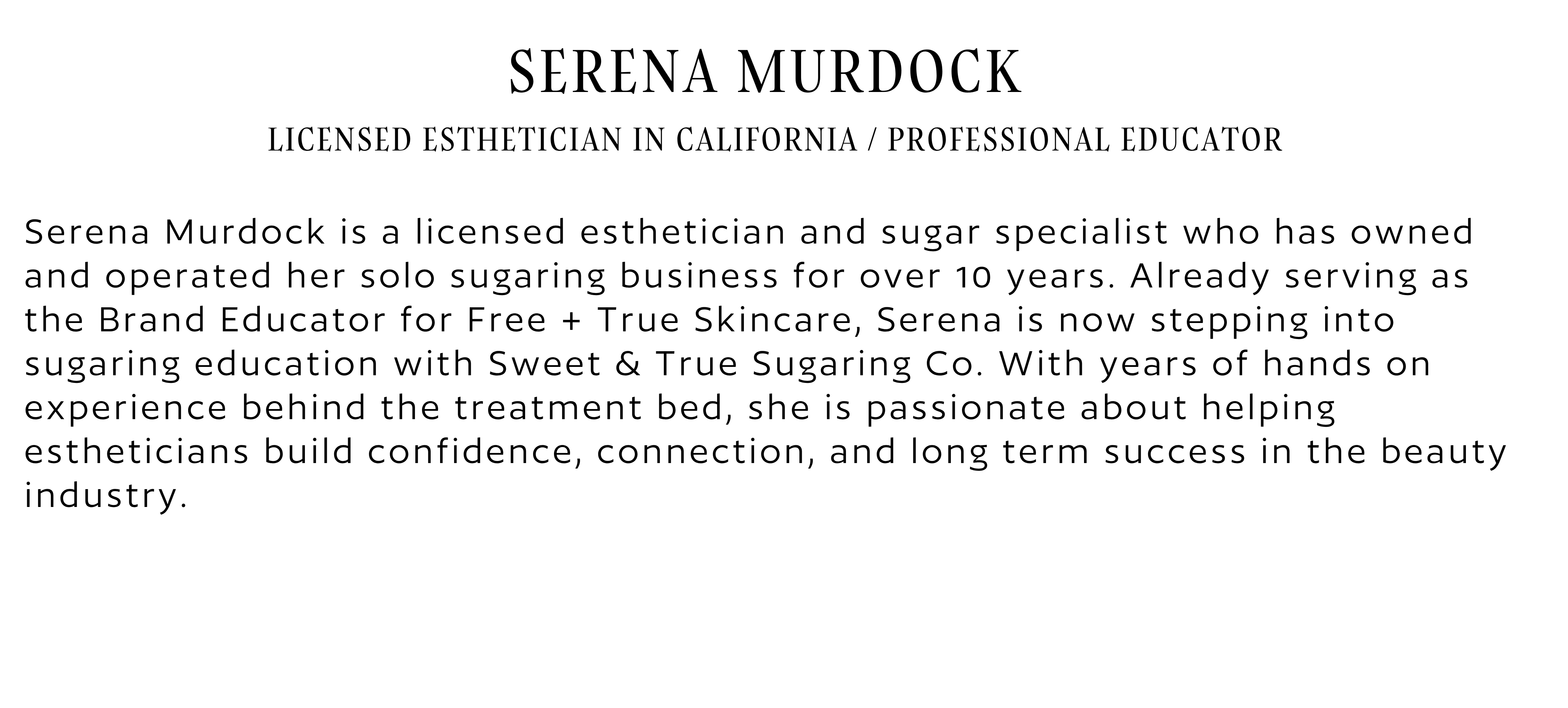 Concord, California - Sugaring Certificate Courses